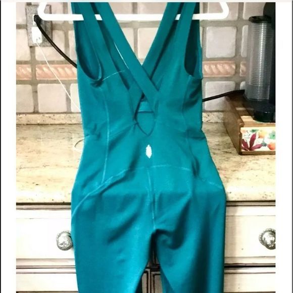 Free People Jumpsuit Catsuit Cool Running Stretch - Picture 1 of 6